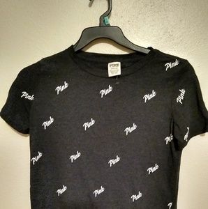 Pink tshirt Small.black color